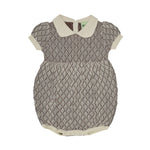 FUB | Baby Harlekin Romper | Ecru / Maroon - Eli & Friends