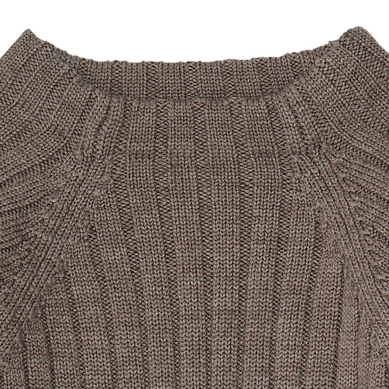 FUB | Højhalset Sweater | Beige Melange - Eli & Friends