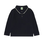 FUB | Long Sleeve Polo | Dark Navy - Eli & Friends
