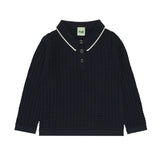 FUB | Long Sleeve Polo | Dark Navy - Eli & Friends