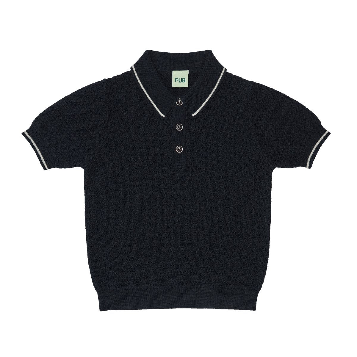FUB | Pique Polo T-Shirt | Dark Navy - Eli & Friends