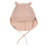 Huttelihut | Solhat m. Ører muslin Safari | Old Rose - Eli & Friends