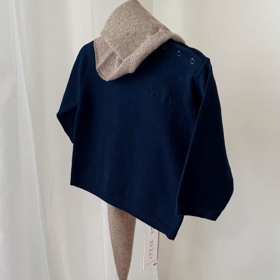 Little O'tay | Antonie Bluse Solid | Navy - Eli & Friends