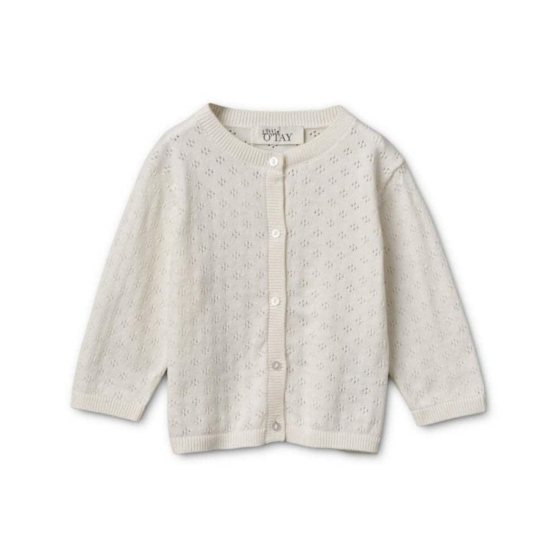 Little O'tay | Atlas Cardigan Pointelle | Off White - Eli & Friends