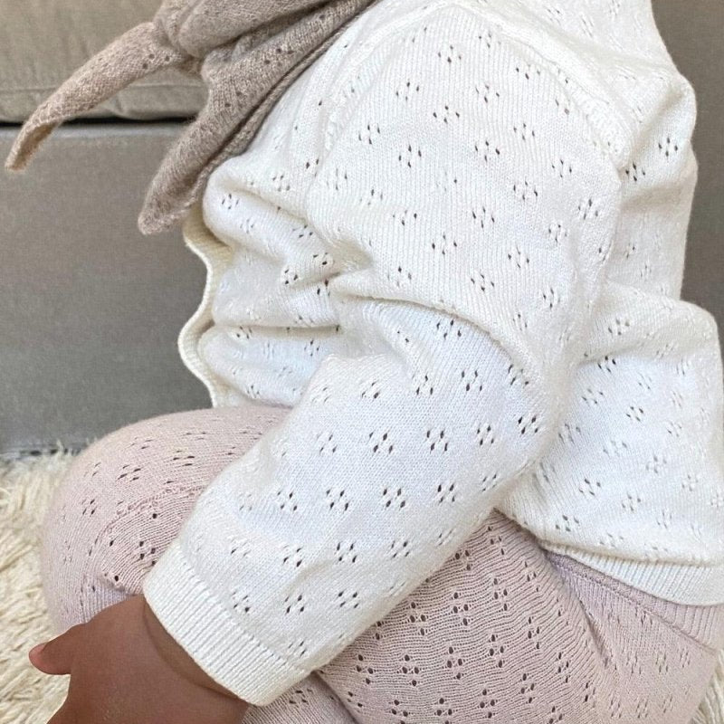 Little O'tay | Atlas Cardigan Pointelle | Off White - Eli & Friends