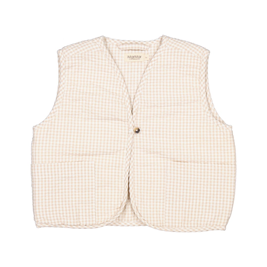 MarMar Copenhagen | Jeva Vest | Grey Sand Gingham - Eli & Friends
