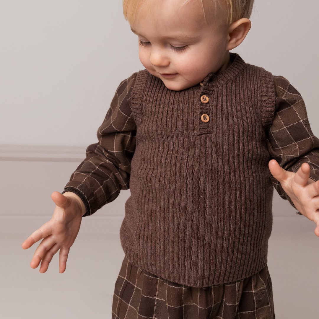 MarMar Copenhagen | Strikket Vest Togo | Terre Melange - Eli & Friends