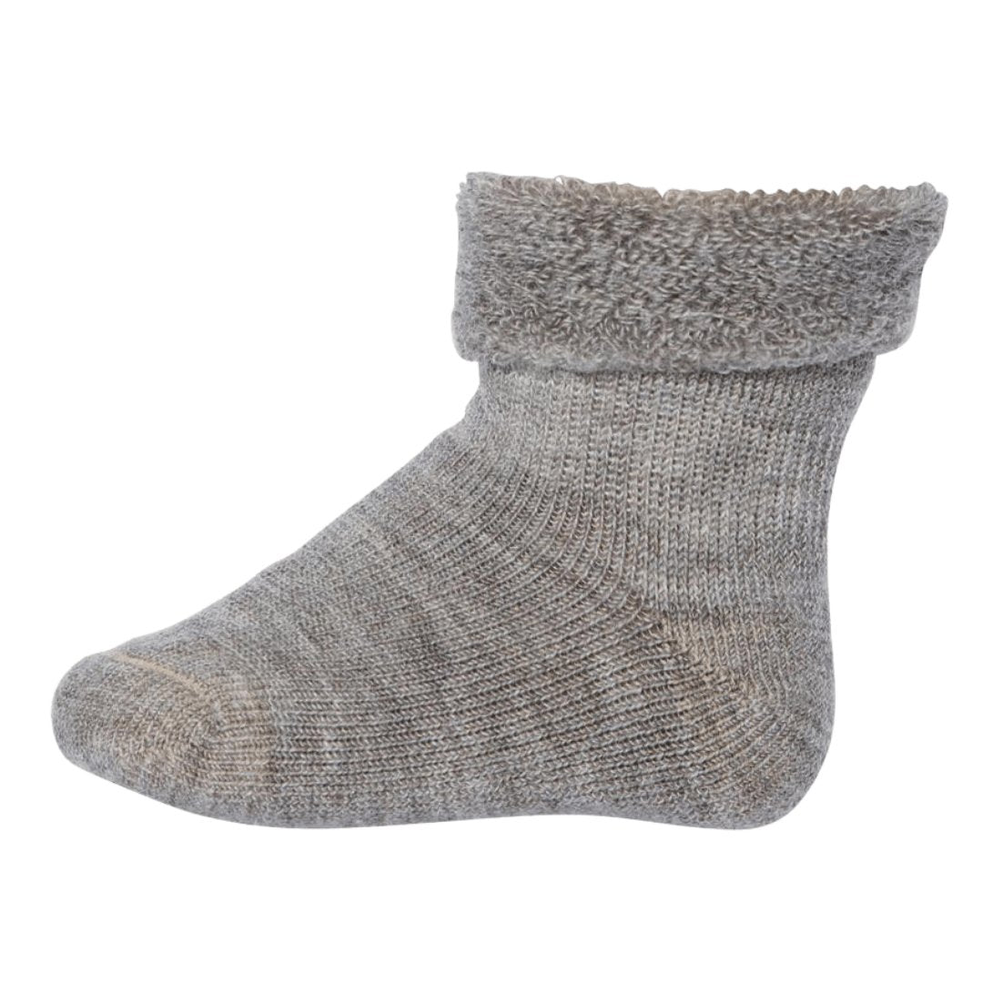 mp Denmark | Uld Baby Strømper | Light Brown Melange - Eli & Friends
