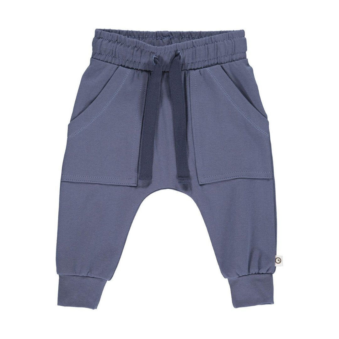 Müsli | Cozy Me Big Pocket Pants Baby | Indigo - Eli & Friends