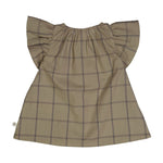 Müsli I Check s/s Dress Baby | Cashew - Eli & Friends