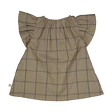 Müsli I Check s/s Dress Baby | Cashew - Eli & Friends