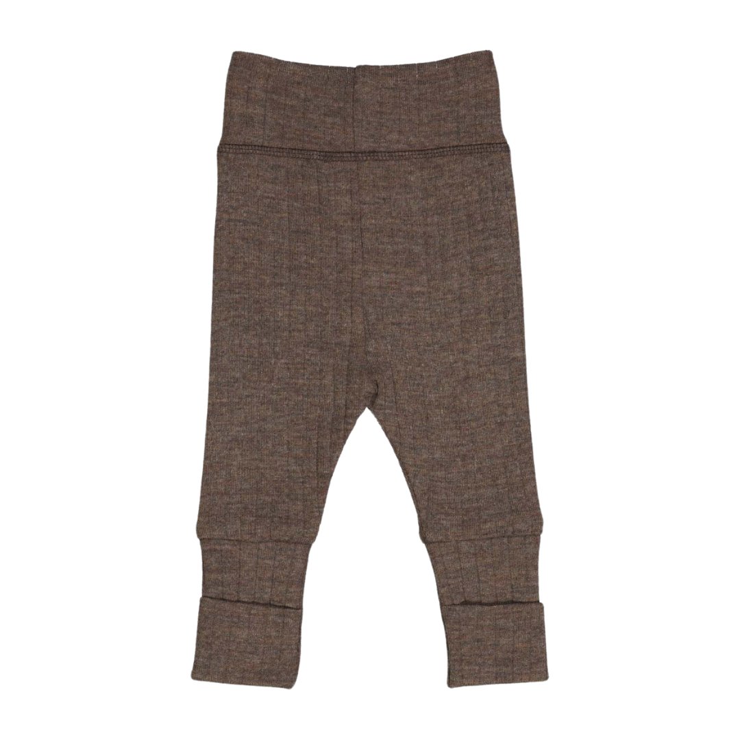 Müsli | Woolly Rib Leggings | Walnut Melange - Eli & Friends