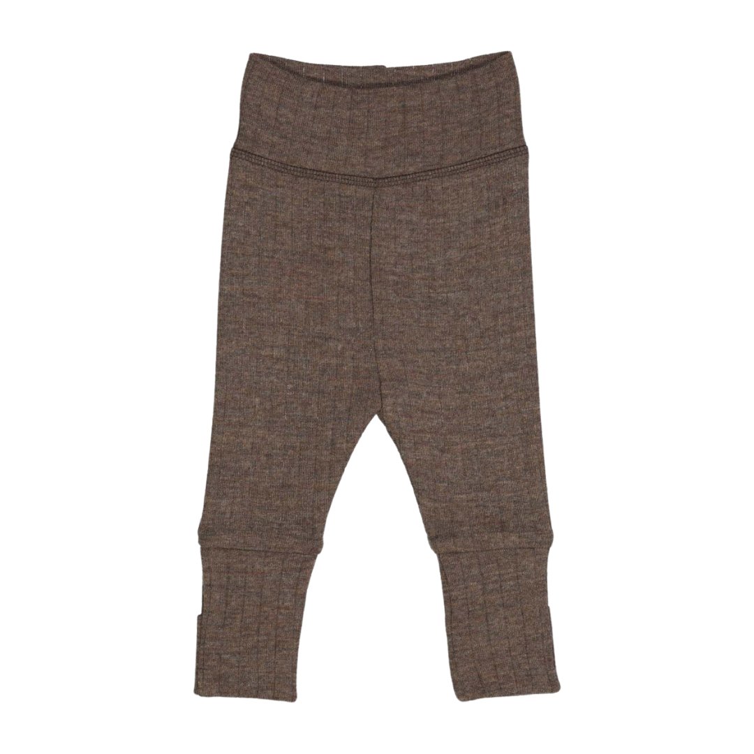 Müsli | Woolly Rib Leggings | Walnut Melange - Eli & Friends