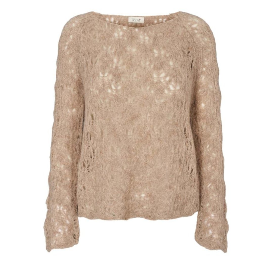 O'TAY | Camilla Sweater | Taupe - Eli & Friends