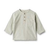 Wheat | Skjorte Bjørk | Aquablue Stripe - Eli & Friends